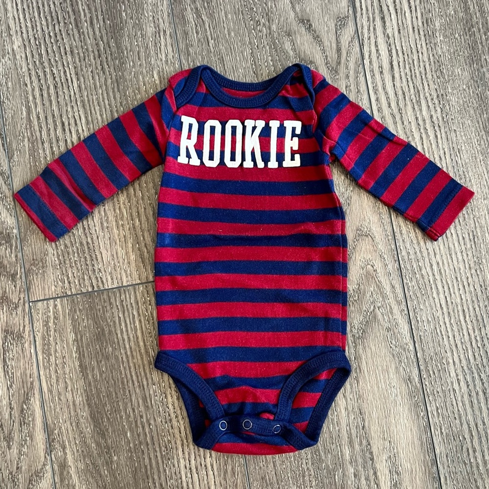 Just One You Carter’s Long Sleeve Rookie Onesie Bodysuit - 6m